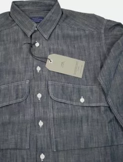 1ST PAT-RN 1982 Slub Chambray Blue -Negozio online UOMO Italia 1ST PAT RN 1982 Slub Chambray Blue dettaglio tasca 670x882 1