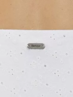 Barbour Hopewell Dress White -Negozio online UOMO Italia Barbour Hopewell Dress White retro detail 670x888 1