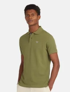 Negozio online UOMO Italia -Negozio online UOMO Italia Barbour Tartan Pique Polo Burnt Olive Model 670x882 1