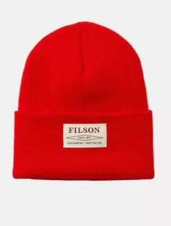 Filson Ballard Watch Cap Red