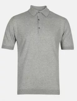 John Smedley Roth Pique Silver