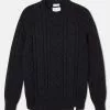 Peregrine Hudson Aran Jumper Navy