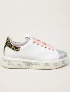 Premiata Belle 5988 Bianca Cavallino Maculato