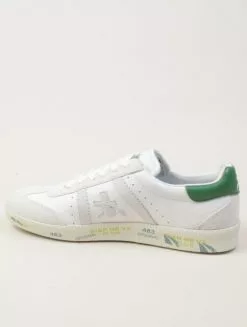Premiata Bonnie 5759 Bianco Verde -Negozio online UOMO Italia Premiata Bonnie 5759 Bianco Verde dettaglio laterale 670x887 1
