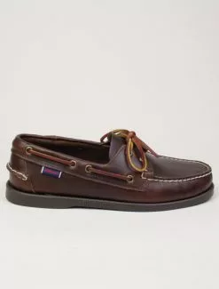 Sebago Docksides Portland Waxed Brown Gum