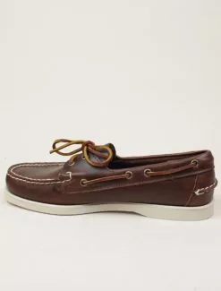 Sebago Docksides Portland Waxed Brown -Negozio online UOMO Italia Sebago Docksides Portland Waxed Brown dettaglio laterale 670x882 1