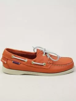Sebago Docksides Portland Fisher Woman Orange