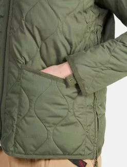 Taion Military Zip V-Neck Jacket Olive -Negozio online UOMO Italia Taion Military Zip V Neck Jacket Olive pocket detail 670x882 1