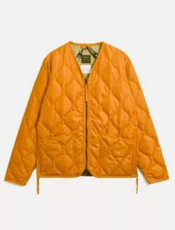 Taion Military Zip V-Neck Jacket Orange