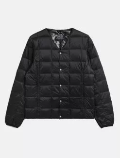 Taion V-Neck Button Down Jacket Black