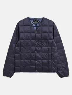 Taion V-Neck Button Down Jacket Navy