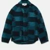 YMC Erkin Zig Zag Wool Jacket Blue